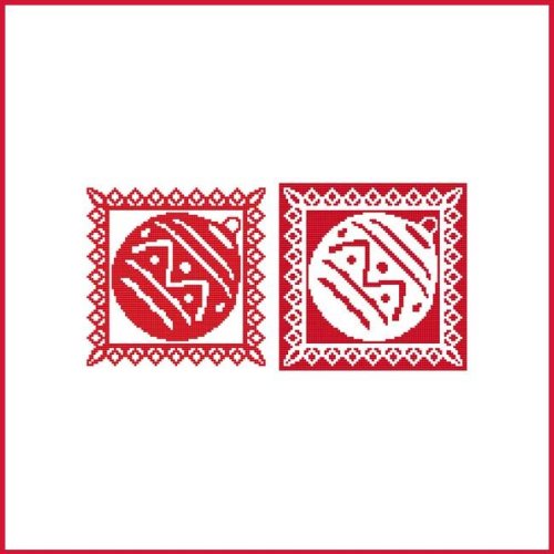 (image for) Christmas Stencil Ornament - Ornament One